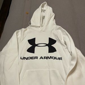 Men’s White Under Armour Hoodie- 2XL